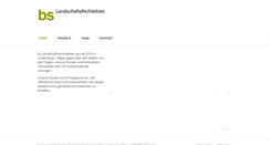Desktop Screenshot of bs-landschaftsarchitekten.de